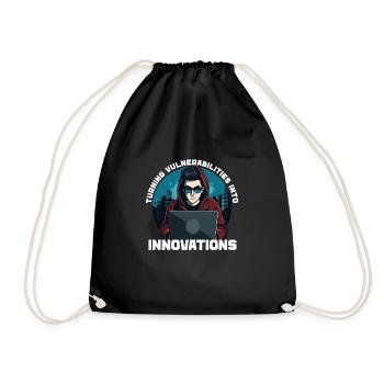 Ethical Hacking Analyst Ethical Cyber Security - Drawstring Bag - black - Front