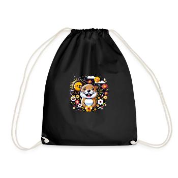 Groundhog Day Enthusiasts 2024, February 2 - Drawstring Bag - black - Front