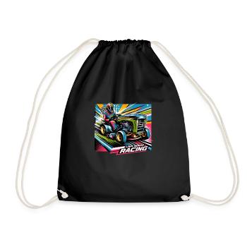 Tondeuse à gazon Tondeuse à gazon de course Tondeuse à gazon de course - Sac de sport léger - noir - Devant