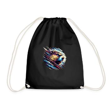 Groundhog Day Enthusiasts 2024, February 2 - Drawstring Bag - black - Front