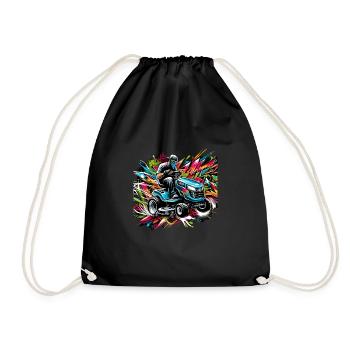 Tondeuse à gazon Tondeuse à gazon de course Tondeuse à gazon de course - Sac de sport léger - noir - Devant