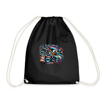Tondeuse à gazon Tondeuse à gazon de course Tondeuse à gazon de course - Sac de sport léger - noir - Devant