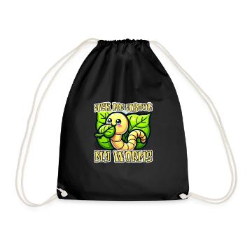 Lombriciculture Jardinage de vers de terre Vermiculture - Sac de sport léger - noir - Devant