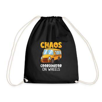 Anniversaire d'appréciation drôle de chauffeur d'autobus scolaire - Sac de sport léger - noir - Devant
