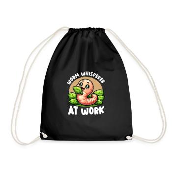 Lombriciculture Jardinage de vers de terre Vermiculture - Sac de sport léger - noir - Devant