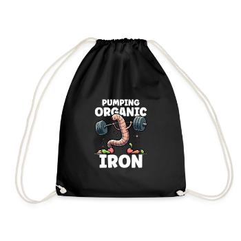 Lombriciculture Jardinage de vers de terre Vermiculture - Sac de sport léger - noir - Devant
