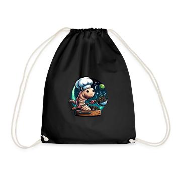 Lombriciculture Jardinage de vers de terre Vermiculture - Sac de sport léger - noir - Devant