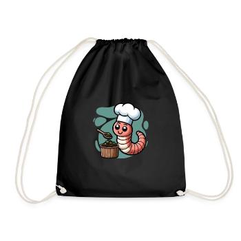 Lombriciculture Jardinage de vers de terre Vermiculture - Sac de sport léger - noir - Devant
