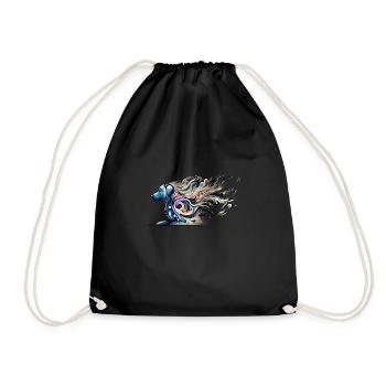 Paranormal Investigator Ghost Halloween Evp Haunte - Drawstring Bag - black - Front