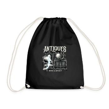 Paranormal Investigator Ghost Halloween Evp Haunte - Drawstring Bag - black - Front