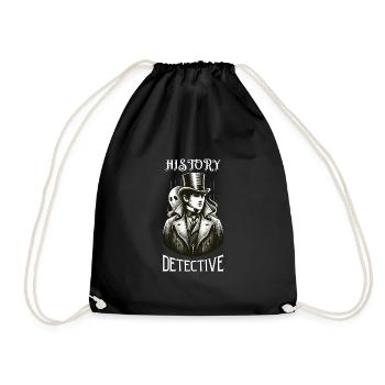 Paranormal Investigator Ghost Halloween Evp Haunte - Drawstring Bag - black - Front