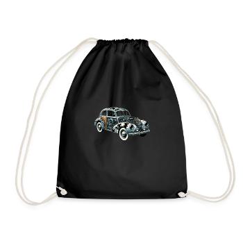 Puzzle Lover Jigzaw Puzzle Board Game Puzzler - Drawstring Bag - black - Front