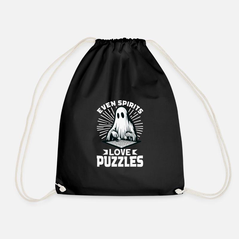 Puzzle Lover Jigzaw Puzzle Brettspiel Puzzler - Turnbeutel - Schwarz