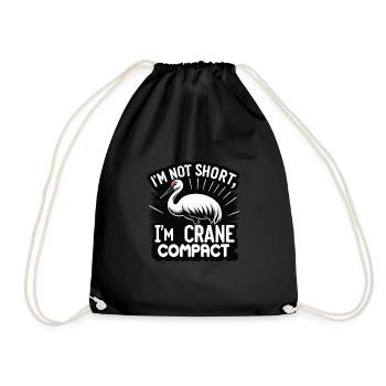 Sandhill Crane Lovers Bird Watching - Drawstring Bag - black - Front