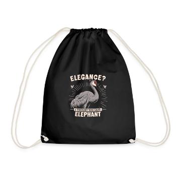 Sandhill Crane Lovers Bird Watching - Drawstring Bag - black - Front
