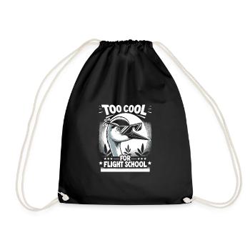Sandhill Crane Lovers Bird Watching - Drawstring Bag - black - Front