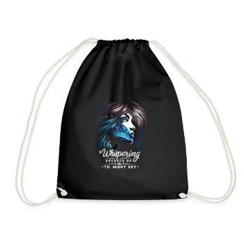 Astrophotography Astronomy Space Camera - Drawstring Bag - black - Front