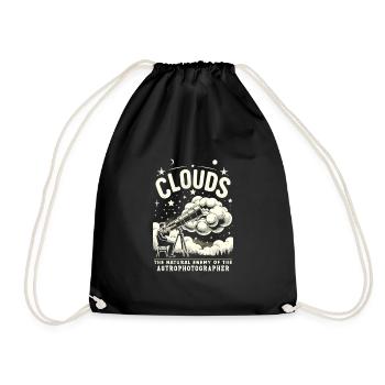 Astrophotography Astronomy Space Camera - Drawstring Bag - black - Front