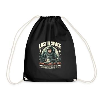 Astrophotography Astronomy Space Camera - Drawstring Bag - black - Front