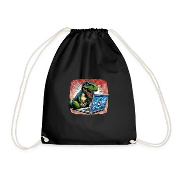 Ethical Hacking Analyst Ethical Cyber Security - Drawstring Bag - black - Front
