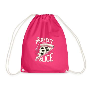 Lustiger Pizzaliebhaber Pizza-enthusiast - Turnbeutel - Fuchsia - Vorne