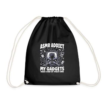 Asmr Chuchotement Asmr Enthousiaste Pleine conscience - Sac de sport léger - noir - Devant