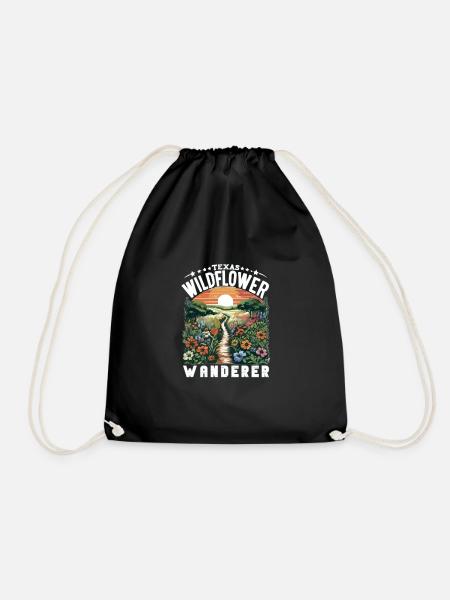 Texas Wildblumen Saison Felder Blumen Texas - Turnbeutel - Schwarz