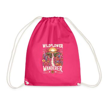 Texas Wildflowers Season Fields Flowers Texas - Drawstring Bag - fuchsia - Front