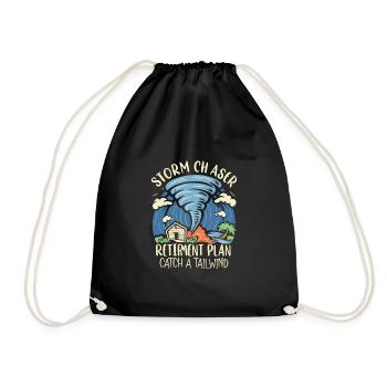 Meteorology children's tornado storm, The storm fan - Drawstring Bag - black - Front