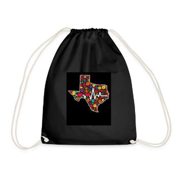 Texas Wildflowers Season Fields Flowers Texas - Drawstring Bag - black - Front