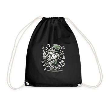 Irish Dancing Ireland Outfit Irish Music - Turnbeutel - Schwarz - Vorne