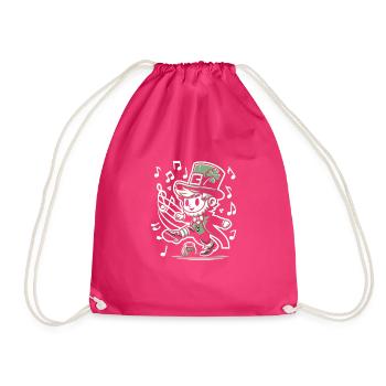 Irish Dancing Ireland Outfit Irish Music - Drawstring Bag - fuchsia - Front