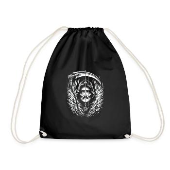 Edgar Allan Poe Fan, Classic Literature, - Drawstring Bag - black - Front
