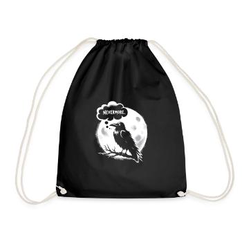 Edgar Allan Poe Fan, Classic Literature, - Drawstring Bag - black - Front