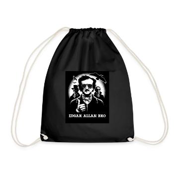 Edgar Allan Poe Fan, Classical Literature, - Drawstring Bag - black - Front