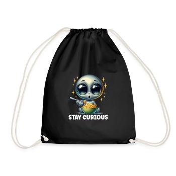 Alien Extraterrestrial Area 51 Ufo Space Geek - Turnbeutel - Schwarz - Vorne