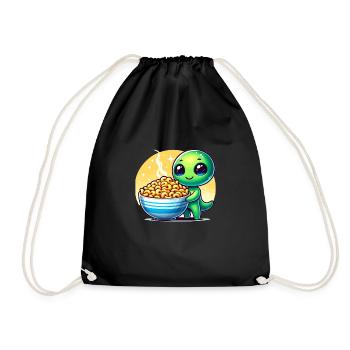 Alien Extraterrestrial Area 51 Ufo Space Geek - Turnbeutel - Schwarz - Vorne