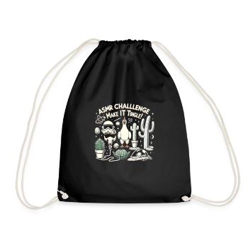 Asmr Chuchotement Asmr Enthousiaste Pleine conscience - Sac de sport léger - noir - Devant