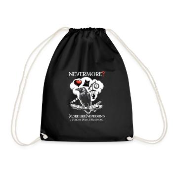 Edgar Allan Poe Fan, Classical Literature, - Drawstring Bag - black - Front