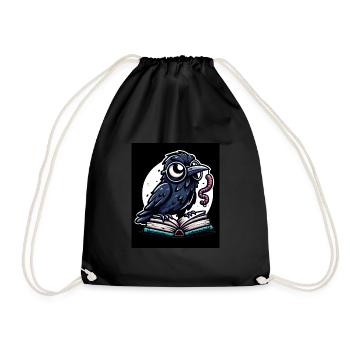 Edgar Allan Poe Fan, Classic Literature, - Drawstring Bag - black - Front