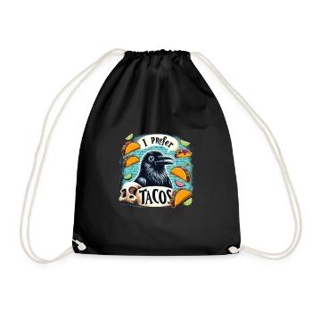 Edgar Allan Poe Fan, Classic Literature, - Drawstring Bag - black - Front