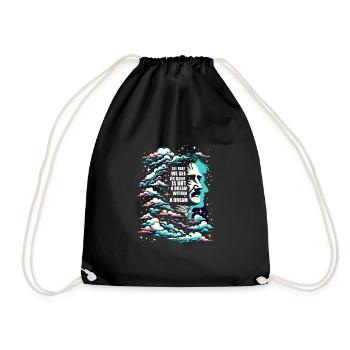 Edgar Allan Poe Fan, Classical Literature, - Drawstring Bag - black - Front