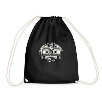 Geschenk Für Buchliebhaber Mit - Turnbeutel - Schwarz - Vorne