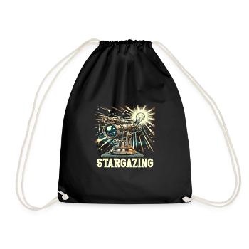 Astrophotography Astronomy Space Camera - Drawstring Bag - black - Front