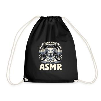 Asmr Chuchotement Asmr Enthousiaste Pleine conscience - Sac de sport léger - noir - Devant