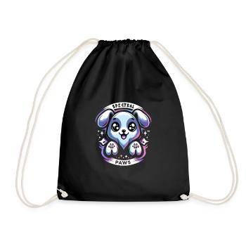Horror Dog Halloween Spooky Dog Lover Gothic Dog - Drawstring Bag - black - Front