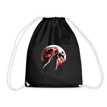 Horror Dog Halloween Spooky Dog Lover Gothic Dog - Drawstring Bag - black - Front