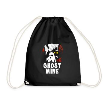 Cowboy Barn Bull Rider Rodeo Country Western - Drawstring Bag - black - Front