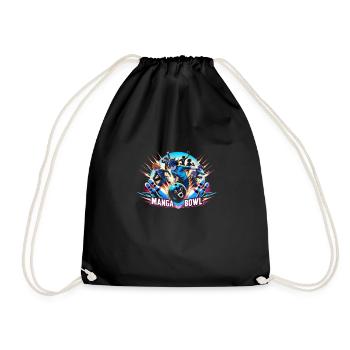Funny bowling team bowler strike bowling club - Drawstring Bag - black - Front