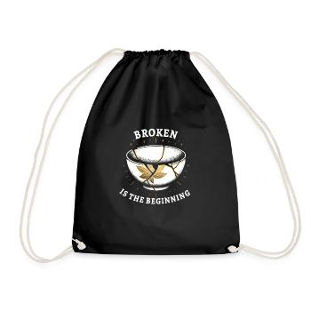 Kintsugi Kintsukuroi Art japonais imparfait - Sac de sport léger - noir - Devant
